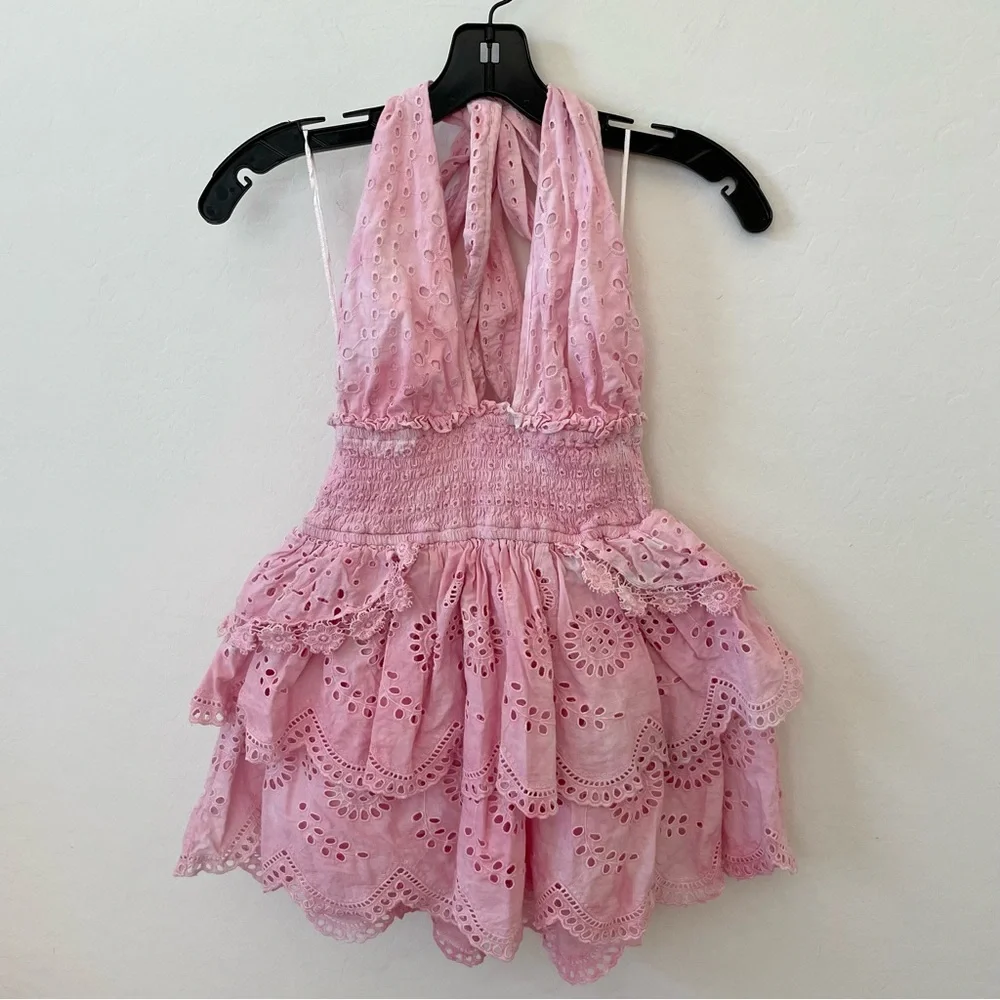 LOVESHACKFANCY HALTER DRESS - Picture 5 of 11